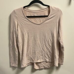 Women's Cream Long Sleeve Top